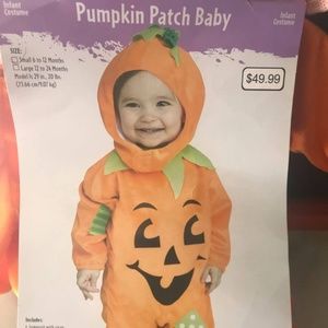 Infant Small(6-12mos.) Pumpkin Patch Baby Halloween Costume